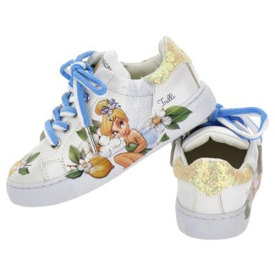 Picture of PRE ORDER Monnalisa Girls Tinkerbell Trainer - White Yellow