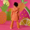 Picture of A Dee Tutti Frutti Tanya Zig Zag Print Raincoat - Bright Pink