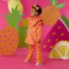 Picture of PRE ORDER A Dee Tutti Frutti Tanya Zig Zag Print Raincoat - Bright Pink