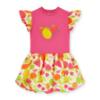 Picture of A Dee Tutti Frutti Tilly Print Mix Dress - Bright Pink