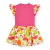 Picture of PRE ORDER A Dee Tutti Frutti Tilly Print Mix Dress - Bright Pink