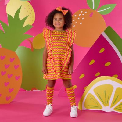 Picture of A Dee Tutti Frutti Tate Zig Zag Dress - Bright Pink