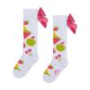 Picture of A Dee Tutti Frutti Tammy Knee High Bow Socks - Bright White