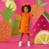 Picture of PRE ORDER A Dee Tutti Frutti Tegan Handbag Dress - Bright Orange