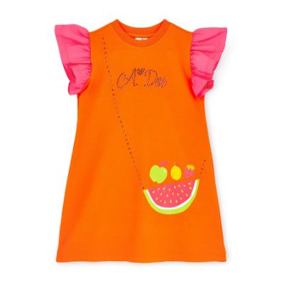 Picture of A Dee Tutti Frutti Tegan Handbag Dress - Bright Orange