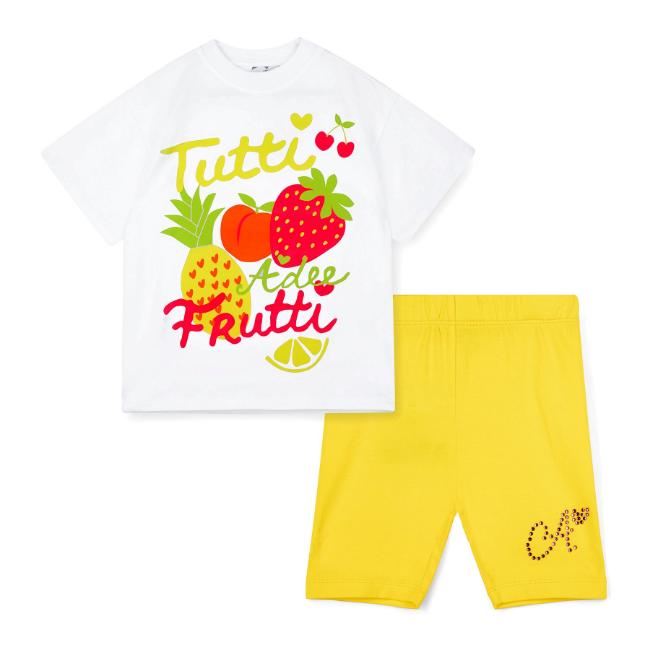 Picture of A Dee Tutti Frutti Trinity Cycling Short Set X 2 - Bright White