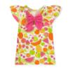 Picture of A Dee Tutti Frutti Tamara Print Dress With Bow - Bright White