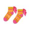 Picture of A Dee Tutti Frutti Tamson Zig Zag Print Ankle Socks - Bright Pink