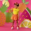 Picture of PRE ORDER A Dee Tutti Frutti Tasha Zig Zag Print Hair Clip - Bright Pink