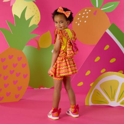 Picture of A Dee Tutti Frutti Tracey Zig Zag Backpack - Bright Pink