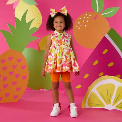 Picture of A Dee Tutti Frutti Tessy Print Cycling Short Set X 2 - Bright White