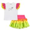 Picture of PRE ORDER A Dee Tutti Frutti Taylor Colourblock Skirt Set X 2 - Bright White