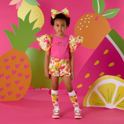 Picture of A Dee Tutti Frutti Tabitha Short Set X 2 - Bright Pink