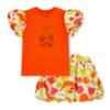 Picture of A Dee Tutti Frutti Tia Print Puff Skirt Set X 2 - Bright Orange