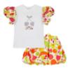 Picture of PRE ORDER A Dee Tutti Frutti Tia Print Puff Skirt Set X 2 - Bright White