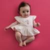 Picture of PRE ORDER Little A Baby Girls Cutie Frutti Peggy Cherry Romper - Bright White