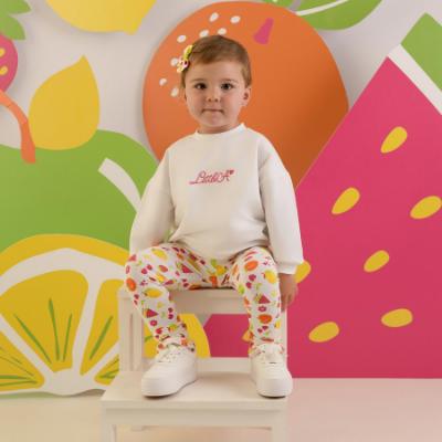 Picture of Little A Baby Girls Cutie Frutti Polly Sweatshirt & Legging Set x 2 - Bright White