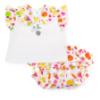 Picture of PRE ORDER Little A Baby Girls Cutie Frutti Pippa Print Jam Pant Set X 2 - Bright White