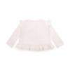 Picture of PRE ORDER Little A Baby Girls Cutie Frutti Penny Cardigan With Frill Detail - Bright White