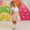 Picture of Little A Baby Girls Cutie Frutti Payton Print Dress - Bright White