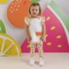 Picture of Little A Baby Girls Cutie Frutti Palmer Print Legging Set - Bright White
