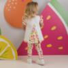 Picture of Little A Baby Girls Cutie Frutti Palmer Print Legging Set - Bright White