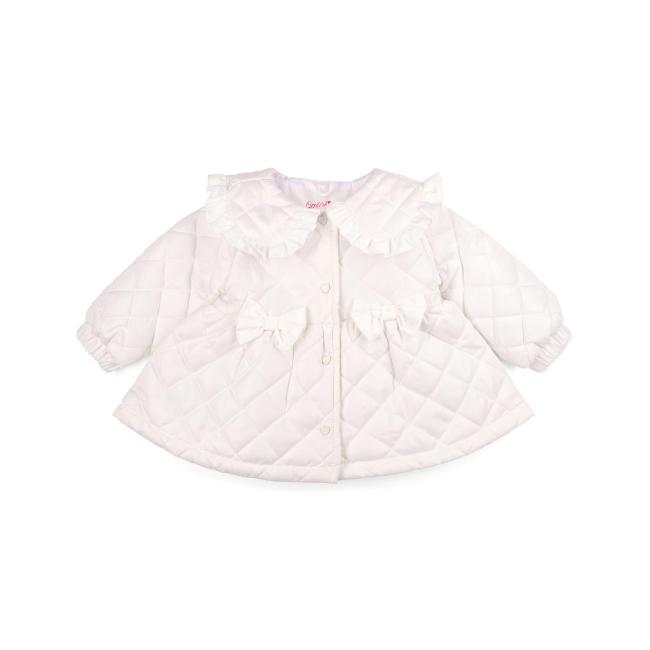 Picture of Little A Baby Girls Cutie Frutti Penelope Quilted Jacket - Bright White