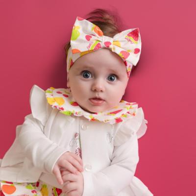 Picture of PRE ORDER Little A Baby Girls Cutie Frutti Piper Print Headband - Bright White