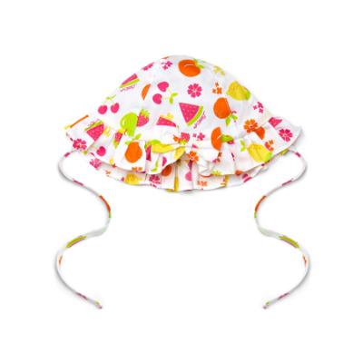 Picture of PRE ORDER Little A Cutie Frutti Paris Fruit Print Sunhat - Bright White