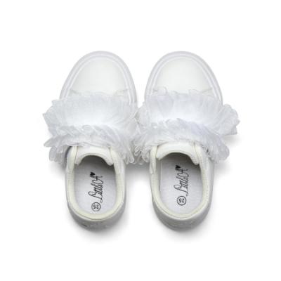 Picture of PRE ORDER Little A Baby Girls Cutie Frutti Tully Tulle Trainer - Bright White