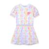 Picture of PRE ORDER A Dee Signature Summer Sawyer Initial Print Sweat Dress - Bright White
