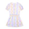 Picture of A Dee Signature Summer Sawyer Initial Print Sweat Dress - Bright White