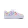 Picture of PRE ORDER A Dee Signature Summer Patty Initial Print Platform Trainer  - Bright White Multi