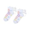 Picture of A Dee Signature Summer Sasha Initial Print Ankle Socks - Bright White