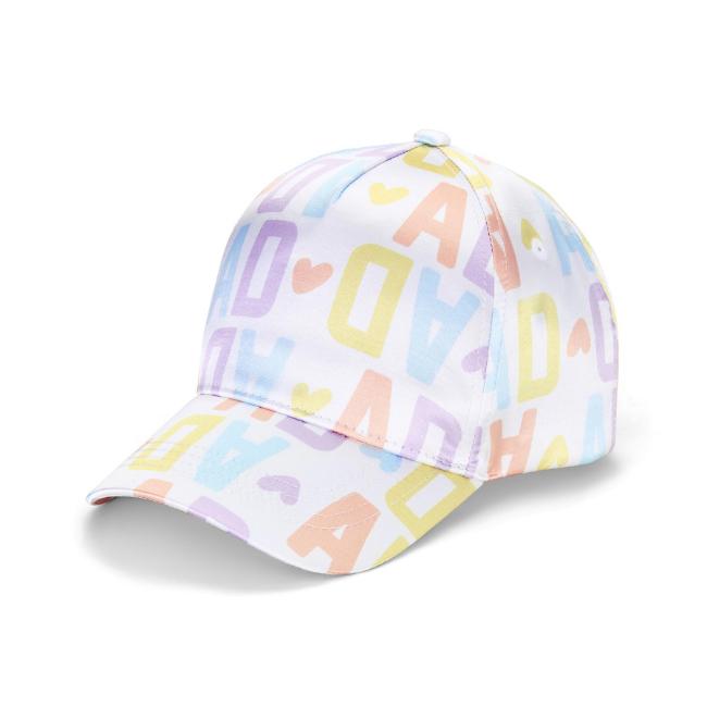 Picture of PRE ORDER A Dee Signature Summer Sofia Initial Print Cap - Bright White