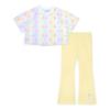 Picture of A Dee Signature Summer Samantha Initial Print Flare Set X 2 - Bright White