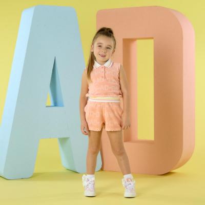 Picture of A Dee Signature Summer Romi Terry Short Set X 2 - Peach Cream