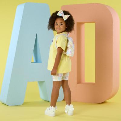 Picture of A Dee Signature Summer Skylah Initial Print Back Pack - Bright White