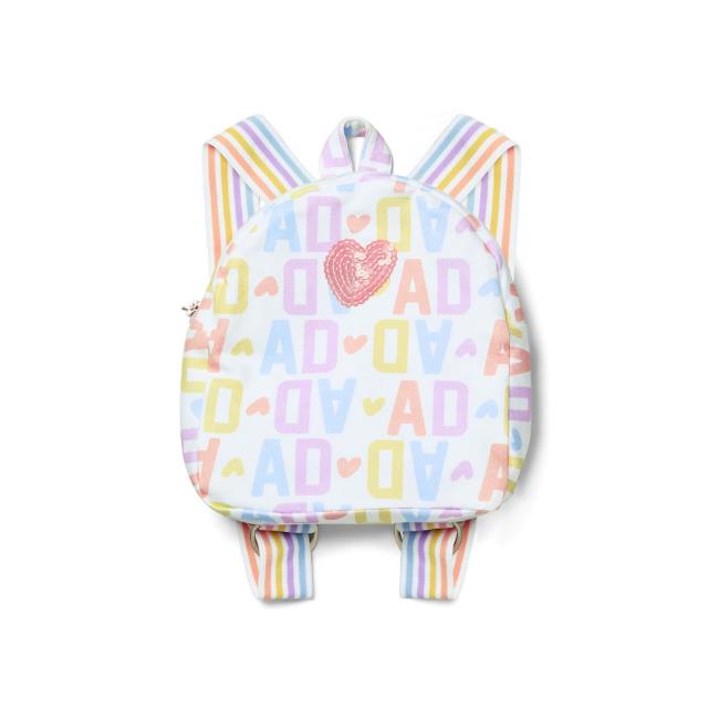 Picture of PRE ORDER A Dee Signature Summer Skylah Initial Print Back Pack - Bright White