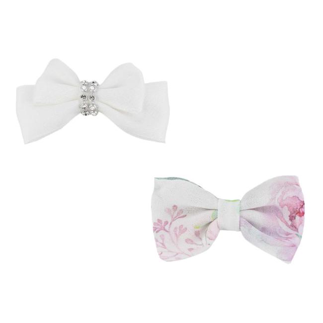Picture of Daga Girls Blush Harmony Small Hair Clips X 2 - White