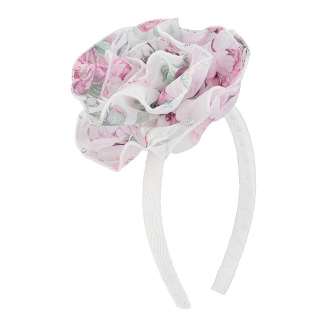 Picture of PRE ORDER Daga Girls Blush Harmony Rose Hairband - White