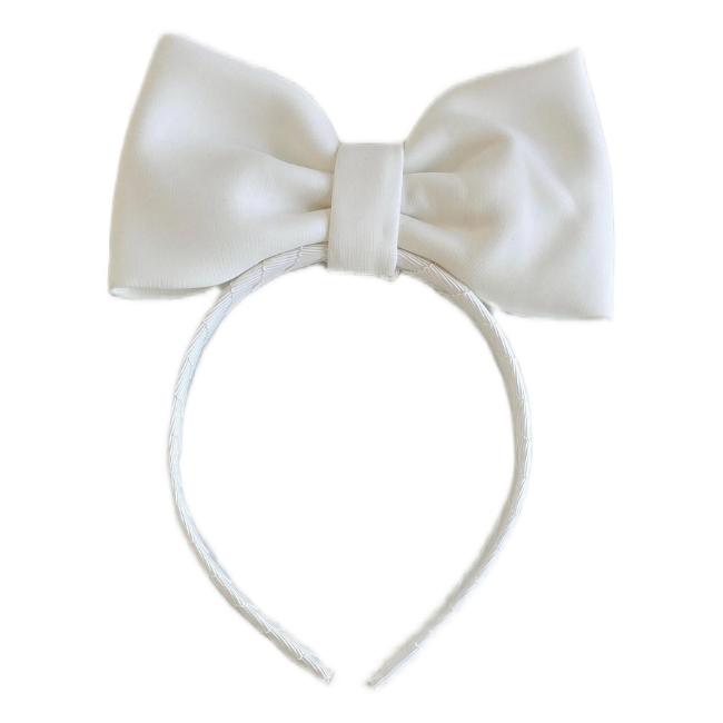 Picture of PRE ORDER Daga Girls Blush Harmony Big Bow Hairband - White