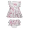 Picture of PRE ORDER Daga Baby Girls Blush Harmony Peony Dress & Panties Set X 2 - White Pink