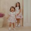 Picture of PRE ORDER Daga Baby Girls Blush Harmony Peony Dress & Panties Set X 2 - White Pink