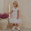 Picture of PRE ORDER Daga Girls Blush Harmony Iconic Tulle Hem A Line Dress - White Pink