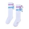 Picture of A Dee Pastel Parlour Saint Knee High Bow Socks - Bright White