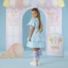 Picture of PRE ORDER A Dee Pastel Parlour Saint Knee High Bow Socks - Bright White