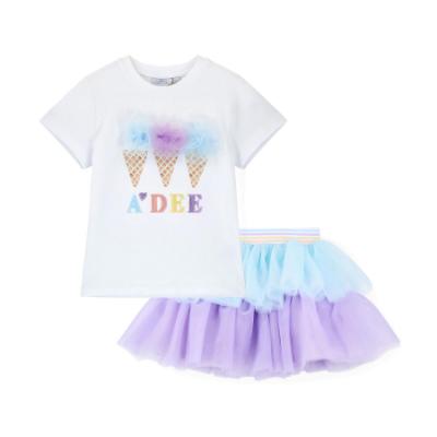 Picture of A Dee Pastel Parlour Suzi Tulle Skirt Set X 2 - Bright White