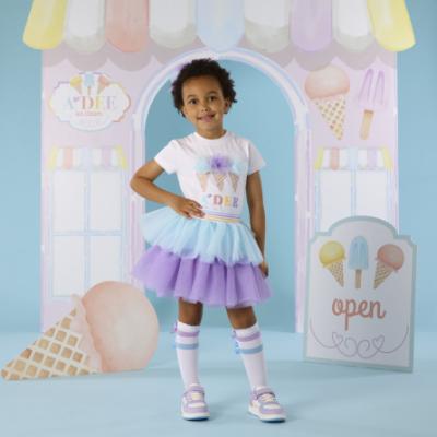 Picture of A Dee Pastel Parlour Suzi Tulle Skirt Set X 2 - Bright White