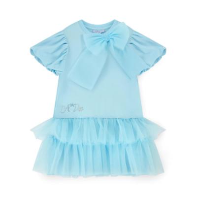 Picture of PRE ORDER A Dee Pastel Parlour Sparkle Tulle Frill Dress - Soft Blue